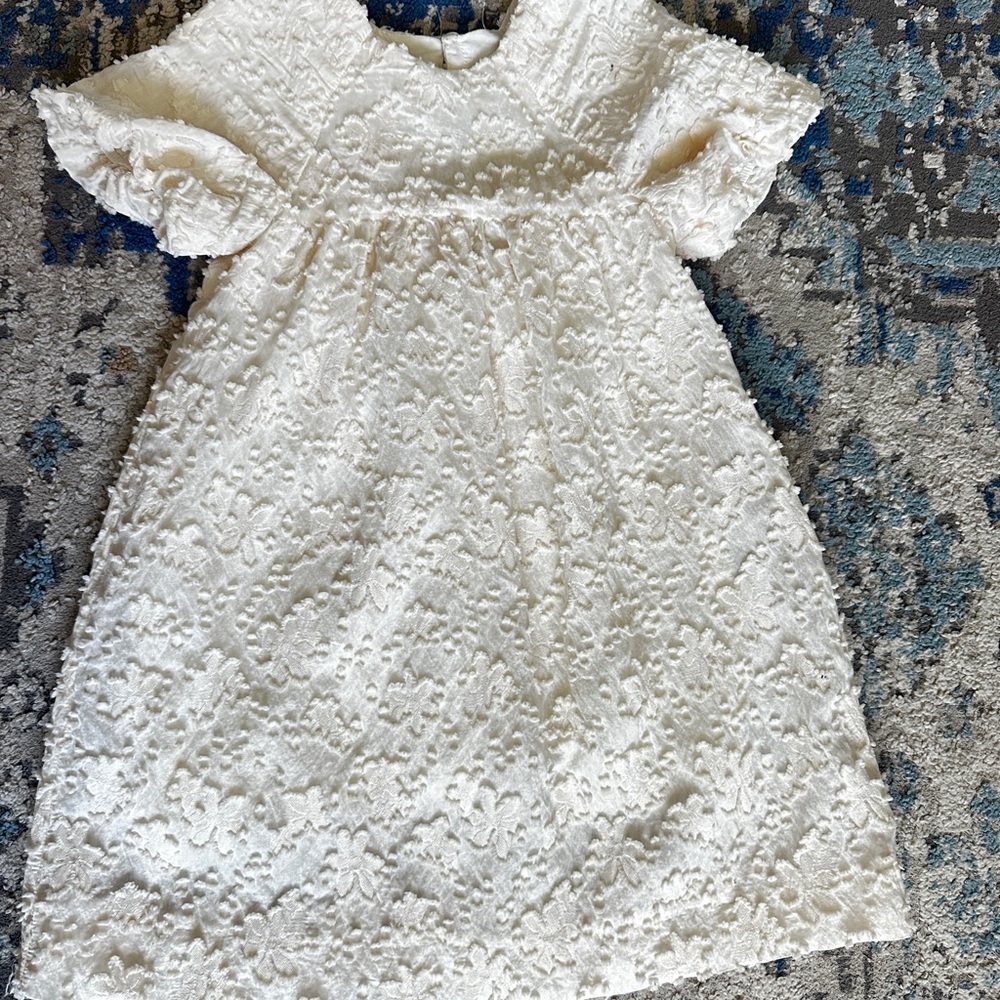 Elegant White Lace Kids Dress